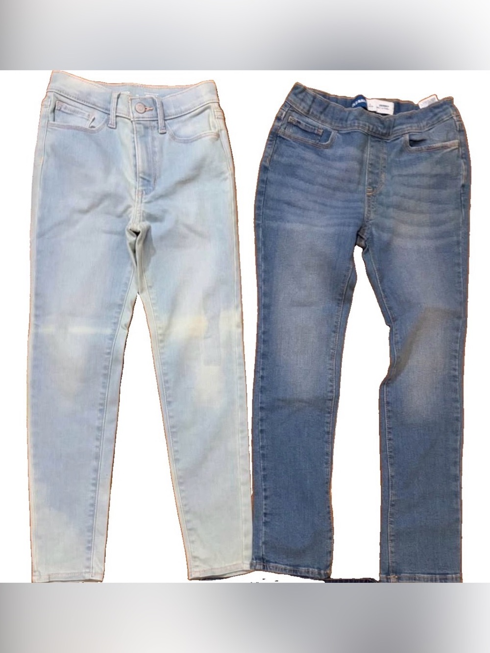 Lot of 2 - NWOT Old Navy Girls Size 10 Denim Skinny Jeans Jeggings